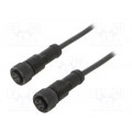 MSDP04FL-SDPFL-SB001; Cable: for sensors/automation; PIN: 4; M12-M12; D code-Ethernet; AMPHENOL