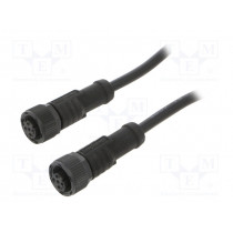 MSDP04FL-SDPFL-SD001; Cable: for sensors/automation; PIN: 4; M12-M12; D code-Ethernet; AMPHENOL