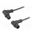 MSDP04FR-SDPFR-SD001; Cable: for sensors/automation; PIN: 4; M12-M12; D code-Ethernet; AMPHENOL