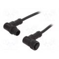 MSDP04MR-SDPFR-SD001; Cable: for sensors/automation; PIN: 4; M12-M12; D code-Ethernet; AMPHENOL