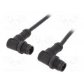 MSDP04MR-SDPMR-SD001; Cable: for sensors/automation; PIN: 4; M12-M12; D code-Ethernet; AMPHENOL