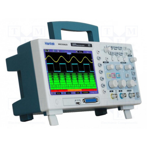 MSO5062D; Oscilloscope: digital; Band: ≤60MHz; Channels: 2; 1Mpts; 1Gsps; HANTEK MSO5062D; Oscilloscope: digital; Band: ≤60MHz; Channels: 2; 1Mpts; 1Gsps; HANTEK