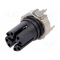 MSXS-08PFFT-EE0001; Socket; M12; PIN: 8; female; X code-ProfiNET; on PCBs; SMT; IP67; 50V; AMPHENOL