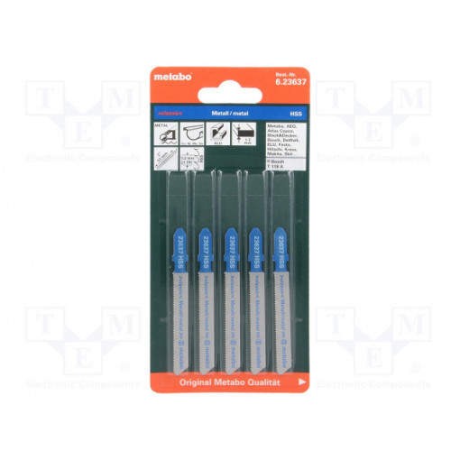 623637000; Blade; for tinware; 51mm; Pcs: 5; Man.series: CLASSIC; METABO
