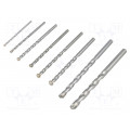 626706000; Drill set; Pcs: 8; Mat: metal; for concrete; METABO
