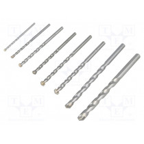 626706000; Drill set; Pcs: 8; Mat: metal; for concrete; METABO