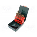627157000; Drill set; Application: metal,steel,plastic,cast iron; Pcs: 19; METABO