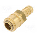 7800009558; Quick connection coupling EURO; with bushing; Mat: brass; METABO 7800009558; Quick connection coupling EURO; with bushing; Mat: brass; METABO