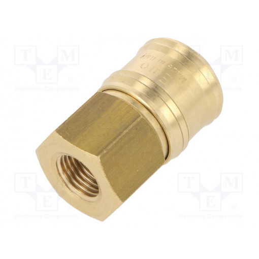 0901025916; Quick connection coupling EURO; Mat: brass; Int.thread: 1/4 0901025916; Quick connection coupling EURO; Mat: brass; Int.thread: 1/4