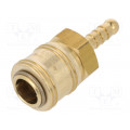 0901025940; Quick connection coupling EURO; with bushing; Mat: brass; METABO 0901025940; Quick connection coupling EURO; with bushing; Mat: brass; METABO