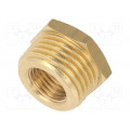 0901026238; Thread adapter; Mat: brass; Ext.thread: 1/4 0901026238; Thread adapter; Mat: brass; Ext.thread: 1/4