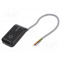 MW-R7B; RFID reader; antenna,built-in buzzer; 83x44x14mm; 7÷15V; black; NETRONIX