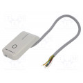 MW-R7G; RFID reader; antenna,built-in buzzer; 83x44x14mm; 7÷15V; grey; NETRONIX