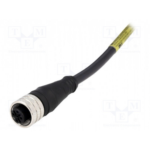 120006-0016; Plug; M12; PIN: 4; female; A code-DeviceNet / CANopen; 10m; IP67; MOLEX 120006-0016; Plug; M12; PIN: 4; female; A code-DeviceNet / CANopen; 10m; IP67; MOLEX