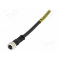 120086-8002; Connector: M8; female; PIN: 3; straight; with lead; plug; 3A; IP67; MOLEX