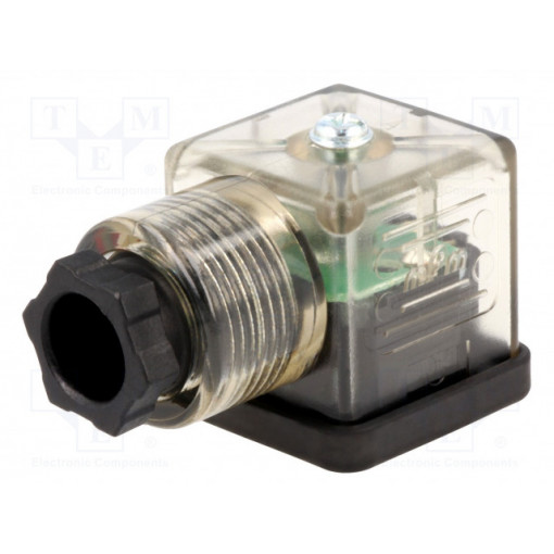 121064-0545; Connector: valve connector; plug; form A; 18mm; female; PIN: 3; mPm; MOLEX