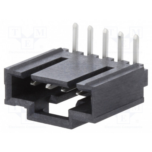 171974-0005; Socket; wire-board; male; SL; 2.54mm; PIN: 5; THT; tinned; angled 90°; MOLEX