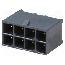 172065-0208; Socket; wire-board; male; Mega-Fit; 5.7mm; PIN: 8; Layout: 2x4; 23A; MOLEX