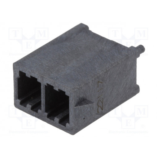 172065-0302; Socket; wire-board; male; Mega-Fit; 5.7mm; PIN: 2; Layout: 2x1; 23A; MOLEX
