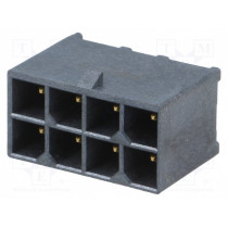 172065-0308; Socket; wire-board; male; Mega-Fit; 5.7mm; PIN: 8; Layout: 2x4; 23A; MOLEX