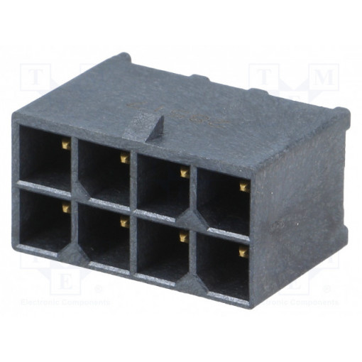 172065-0308; Socket; wire-board; male; Mega-Fit; 5.7mm; PIN: 8; Layout: 2x4; 23A; MOLEX