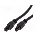 245136-0410; Cable: Mega-Fit-Mega-Fit; female; Mega-Fit; 5.7mm; PIN: 4; 20A; 300V; MOLEX 245136-0410; Cable: Mega-Fit-Mega-Fit; female; Mega-Fit; 5.7mm; PIN: 4; 20A; 300V; MOLEX