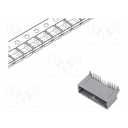 34826-8241; Connector: automotive; Mini50; socket; male; PIN: 24; tinned; THT; MOLEX