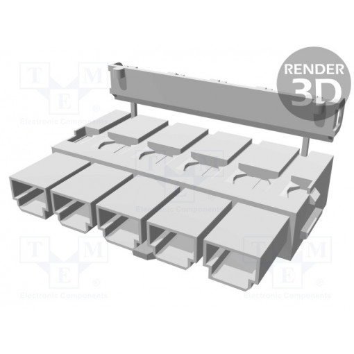42816-0512; Plug; wire-board; female; Series: Mini-Fit Sr; 10mm; PIN: 5; 600V; MOLEX