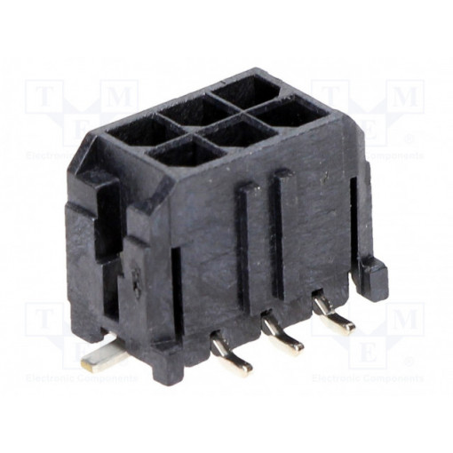 43045-0618; Socket; wire-board; male; Micro-Fit 3.0; 3mm; PIN: 6; Glow-Wire; SMT; MOLEX