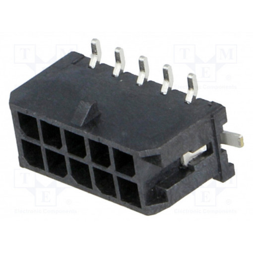 43045-1018; Socket; wire-board; male; Micro-Fit 3.0; 3mm; PIN: 10; Glow-Wire; MOLEX