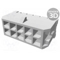 43045-1027; Socket; wire-board; male; Micro-Fit 3.0; 3mm; PIN: 10; THT; 5A; 600V; MOLEX