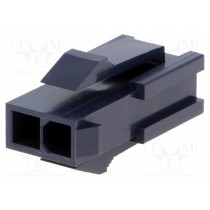 46993-0210; Plug; wire-wire; male; Mini-Fit Jr; 4.2mm; PIN: 2; w/o contacts; MOLEX