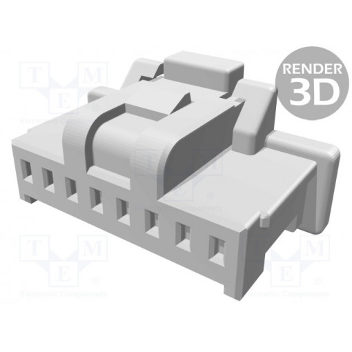 501330-0800; Plug; wire-board; female; Pico-Clasp; 1mm; PIN: 8; w/o contacts; MOLEX 501330-0800; Plug; wire-board; female; Pico-Clasp; 1mm; PIN: 8; w/o contacts; MOLEX