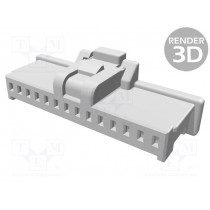 501330-1400; Plug; wire-board; female; Pico-Clasp; 1mm; PIN: 14; w/o contacts; MOLEX 501330-1400; Plug; wire-board; female; Pico-Clasp; 1mm; PIN: 14; w/o contacts; MOLEX