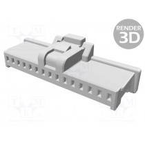 501330-1500; Plug; wire-board; female; Pico-Clasp; 1mm; PIN: 15; w/o contacts; MOLEX 501330-1500; Plug; wire-board; female; Pico-Clasp; 1mm; PIN: 15; w/o contacts; MOLEX