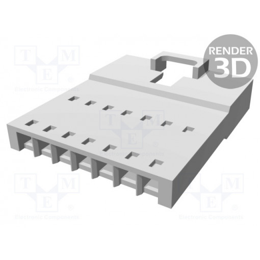 70107-0006; Plug; wire-wire; male; SL; 2.54mm; PIN: 7; w/o contacts,A; for cable; MOLEX