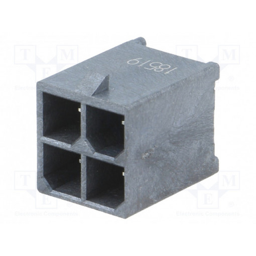 76829-0104; Socket; wire-board; male; Mega-Fit; 5.7mm; PIN: 4; Layout: 2x2; 23A; MOLEX