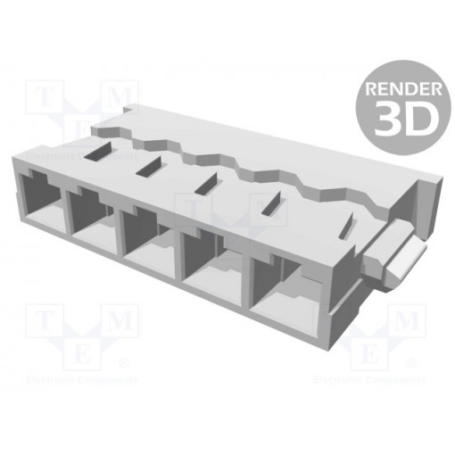 78172-0005; Plug; wire-board; female; 1.2mm; PIN: 5; for cable; -25÷85°C; 1.5A; MOLEX