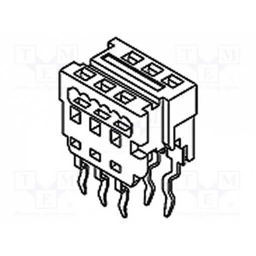 90584-1314; Adapter; wire-board; PIN: 14; 1.27mm; IDC,THT; for ribbon cable; MOLEX