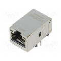 93463-5206; Socket; RJ45; MXMag; PIN: 8; shielded,with LED; gold-plated; THT; MOLEX 93463-5206; Socket; RJ45; MXMag; PIN: 8; shielded,with LED; gold-plated; THT; MOLEX