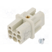 93601-0081; Connector: HDC; contact insert; female; S-D8; PIN: 8; size 3A; 10A; MOLEX