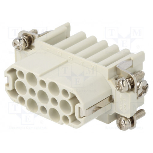 93601-0091; Connector: HDC; contact insert; female; S-D; PIN: 15; size 10A; 10A; MOLEX