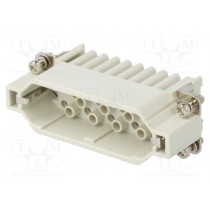 93601-0101; Connector: HDC; contact insert; male; S-D; PIN: 25; size 16A; 10A; MOLEX