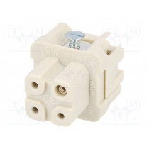 93601-0121; Connector: HDC; contact insert; female; S-A; PIN: 4; 3+PE; size 3A; MOLEX