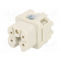 93601-0129; Connector: HDC; contact insert; female; S-A; PIN: 5; 4+PE; size 3A; MOLEX