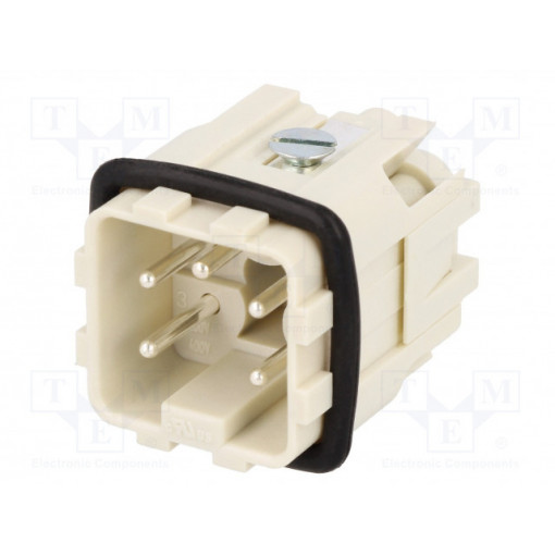93601-0133; Connector: HDC; contact insert; male; S-A; PIN: 5; 4+PE; size 3A; MOLEX