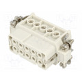 93601-0137; Connector: HDC; contact insert; female; S-A; PIN: 10; 10+PE; 16A; MOLEX
