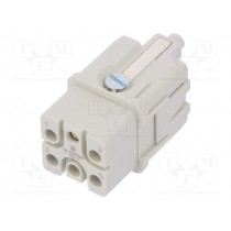 93601-0435; Connector: HDC; contact insert; female; S-QD5/0; PIN: 6; 5+PE; 16A; MOLEX