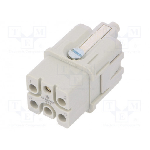 93601-0435; Connector: HDC; contact insert; female; S-QD5/0; PIN: 6; 5+PE; 16A; MOLEX