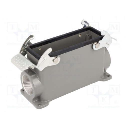 93601-3987; Enclosure: for HDC connectors; size 24B; with double latch; high; MOLEX